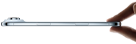 إصبعا الإبهام والسبابة يمسكان بجهاز iPhone&nbsp;Air، الجزء الجانبي الخارجي، لون أزرق سماوي، تصميم نحيف للغاية